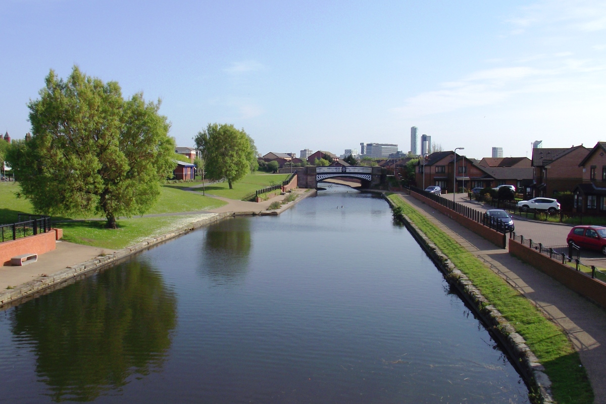 view of Leeds - Liverpool canal